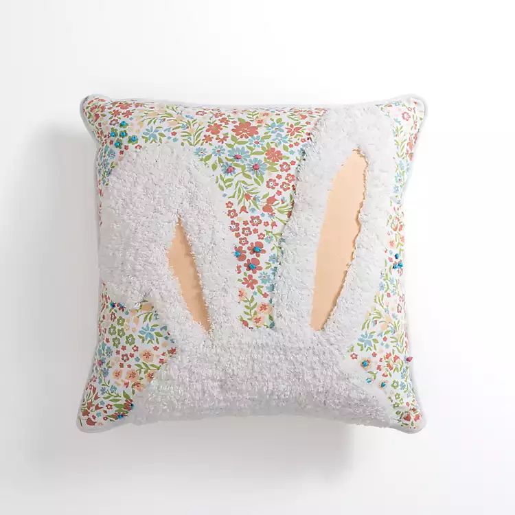 New! Floral Bunny Ears Pillow | Kirkland's Home
