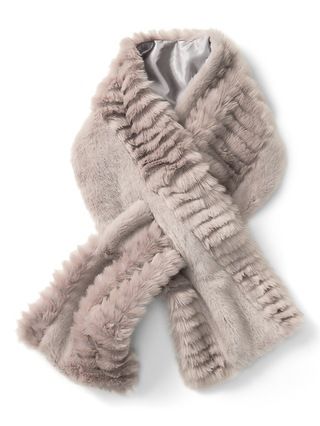 Faux Fur Pull-Through Scarf | Banana Republic US