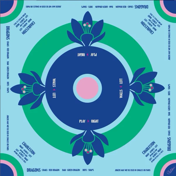 Mahjong Mat | Preppy Soiree  | Oh My Mahjong | David Peck