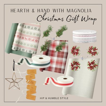 Target Hearth & Hand with Magnolia gift wrap Christmas wrapping paper, Christmas ribbon , Christmas gift wrap 

#LTKHoliday #LTKhome #LTKSeasonal