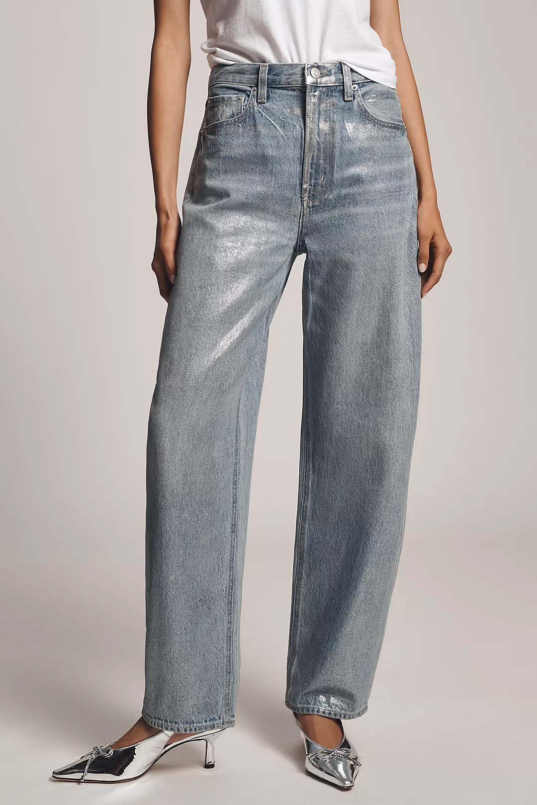 Pistola Wes High-Rise Barrel Jeans | Anthropologie (US)