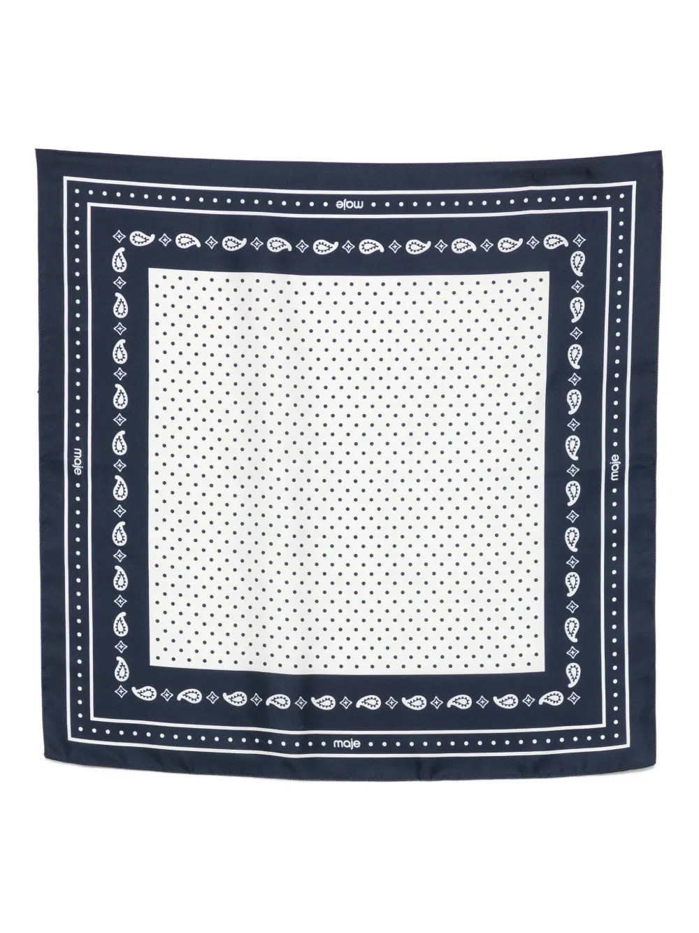 Majepolka-dot silk scarf | Farfetch Global