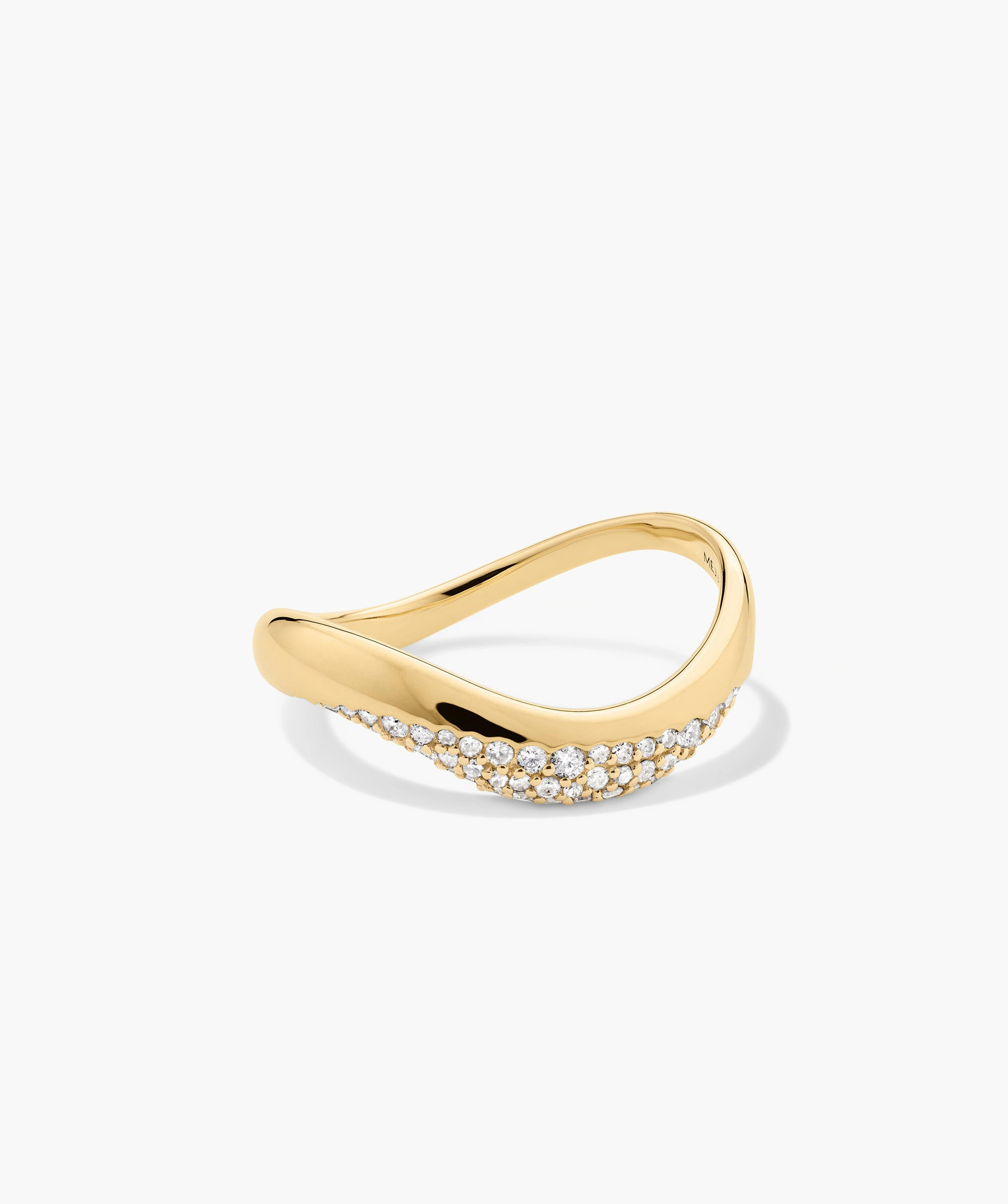 Dôme Figure Diamond Dipped Ring | Mejuri Fine Crew