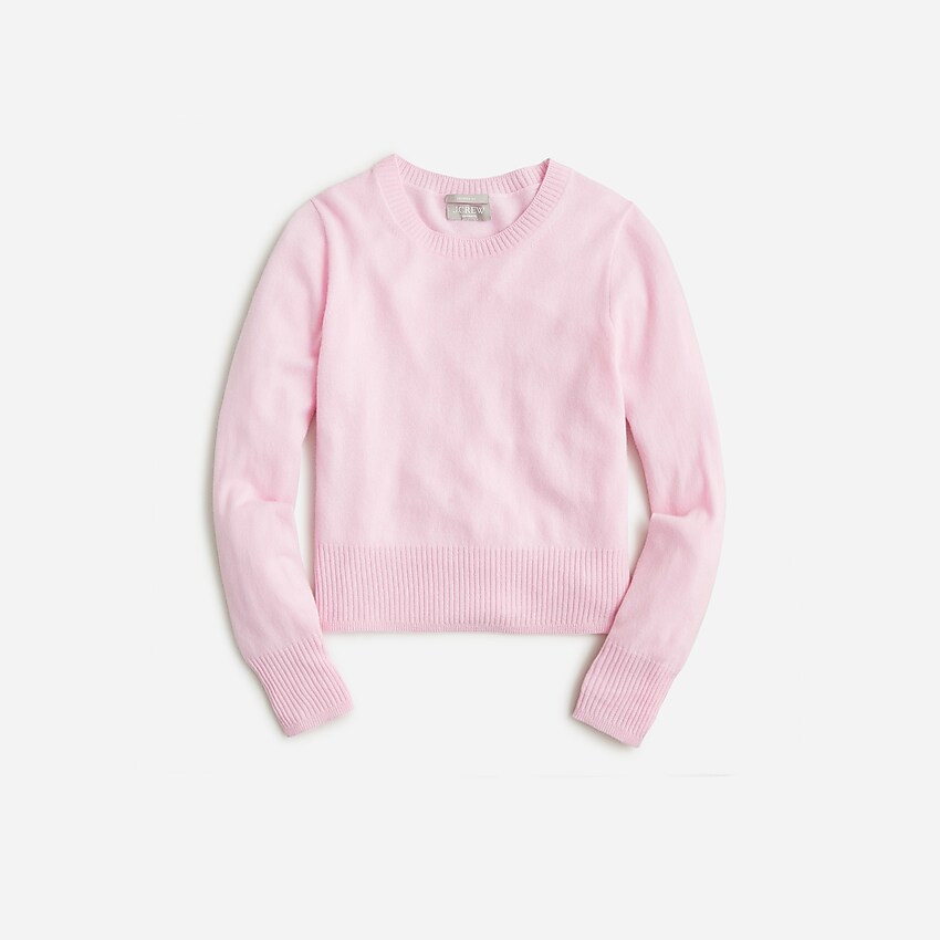 Cropped cashmere crewneck sweater | J. Crew US