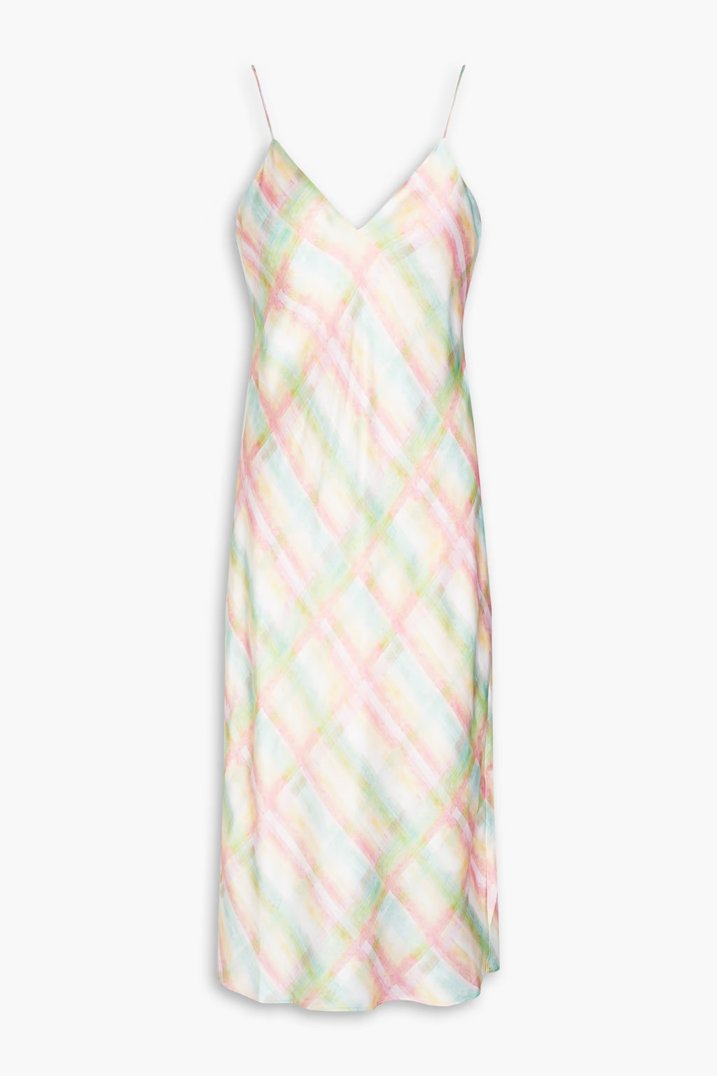 Printed silk-satin slip dress | The Outnet (US and CA)