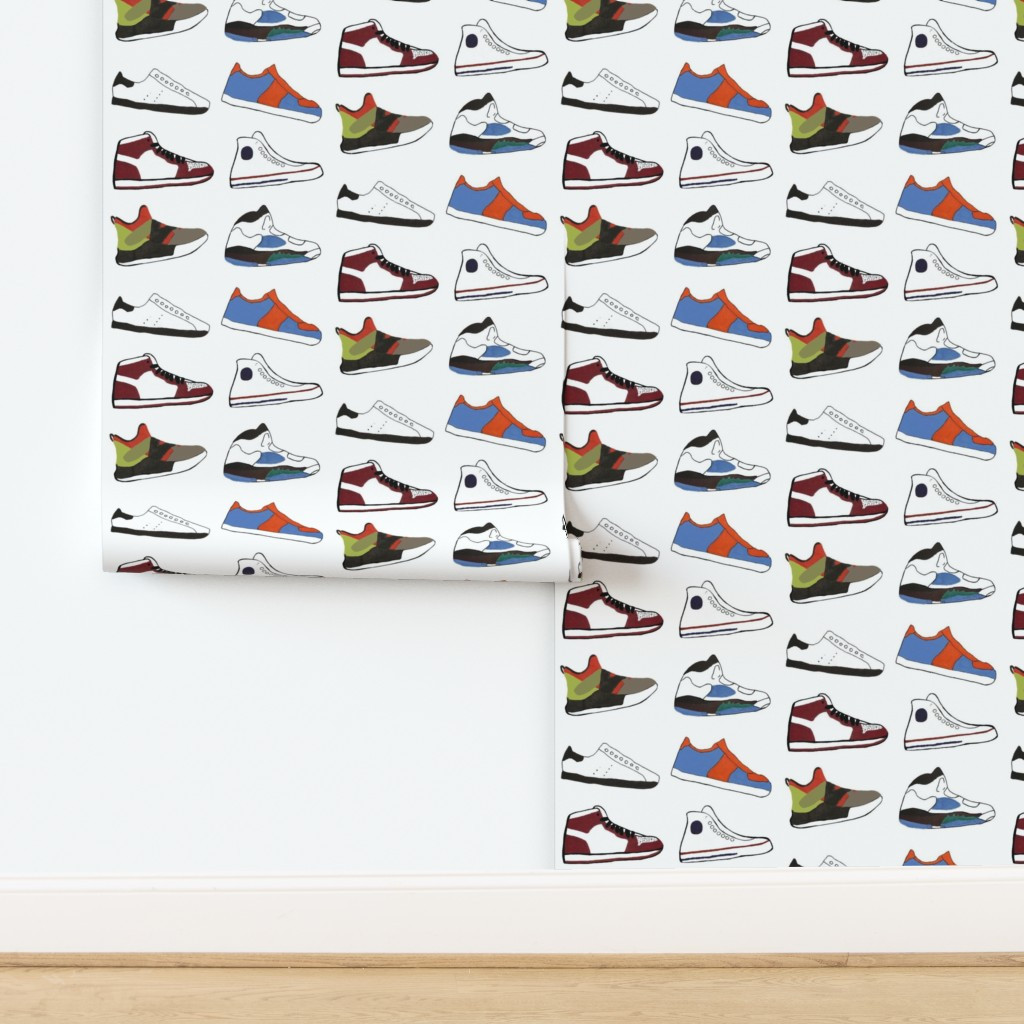 Wallpaper in Sneakerhead -Small Scale | Spoonflower