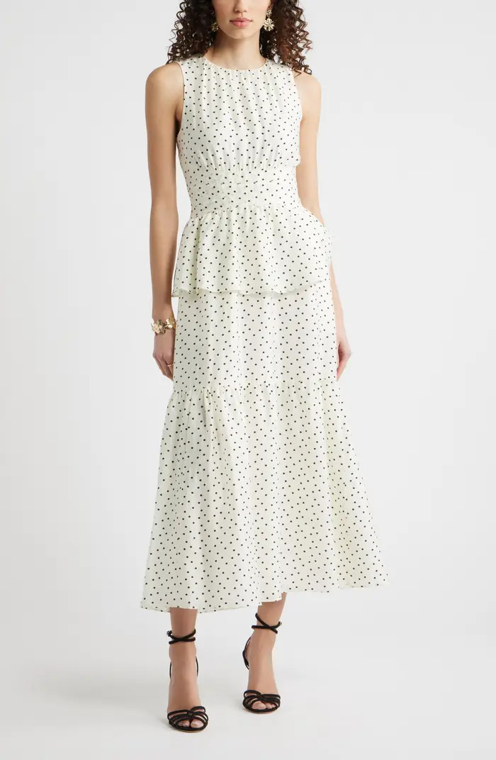 Chelsea28 Crewneck Seamed Waist Maxi Dress | Nordstrom | Nordstrom