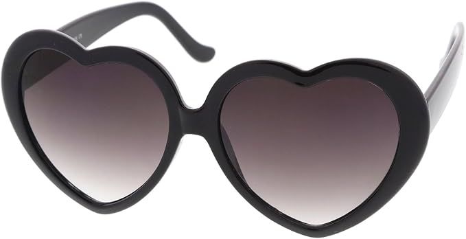 Women's Oversize Gradient Lens Heart Sunglasses 55mm | Amazon (US)