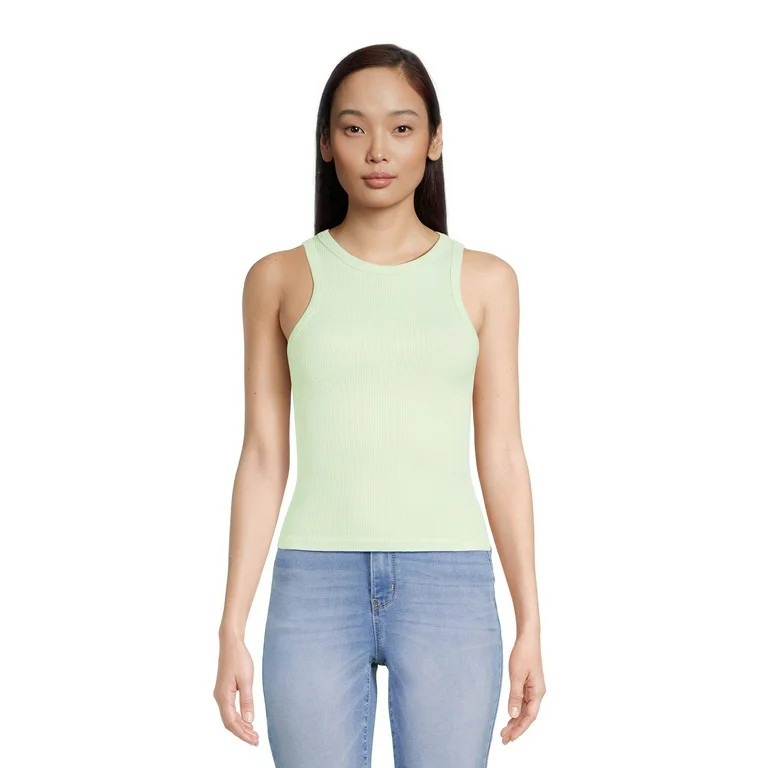 No Boundaries Juniors Seamless High Neck Tank Top | Walmart (US)