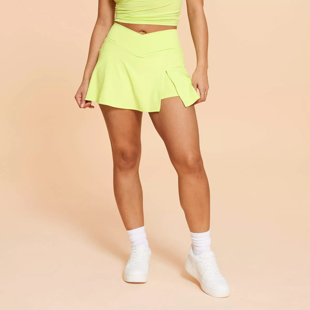 Blogilates Women's Crisscross Slit High-Rise Skort | Target