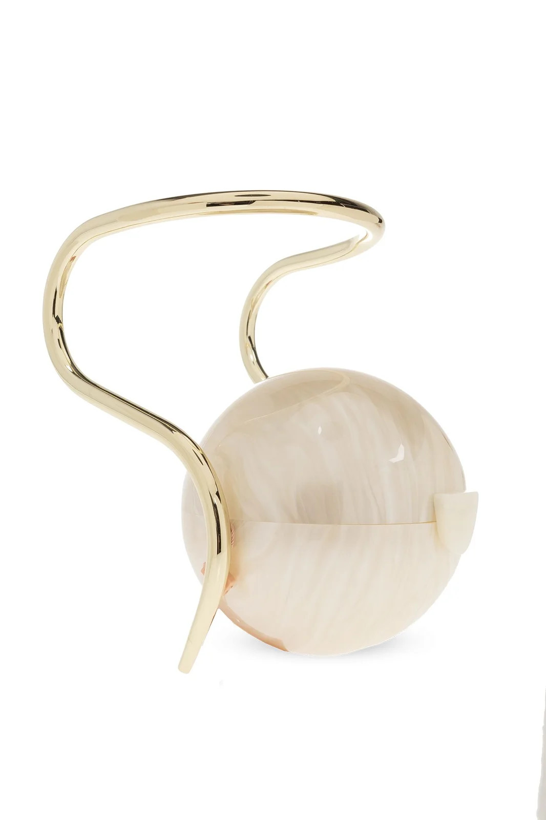 Cult Gaia Logo Printed Top-Handle Clutch Bag | Cettire Global