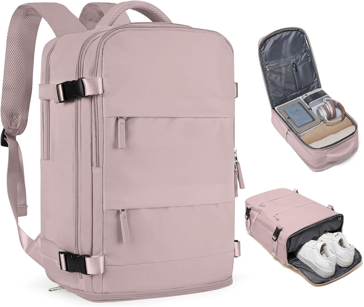 Travel Backpack For Women Men Airline Approved Carry On Backpack Flight Approved Waterproof Sport... | Amazon (US)