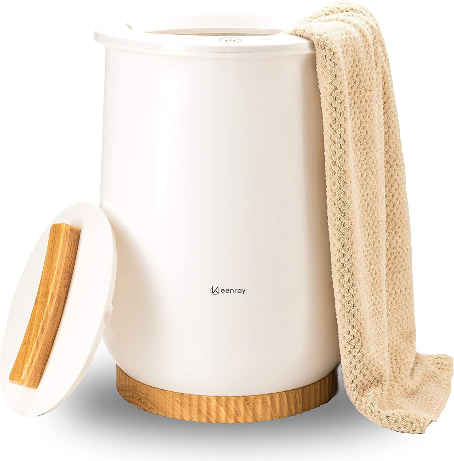 Keenray Towel Warmer, Luxury Towel Warmer Bucket, Large Towel Warmers for Bathroom, Auto Shut Off, Fits Up to Two 40"X70" Oversized Towels, Bathrobes, Blankets, PJ's and More, CL1 | Amazon (US)