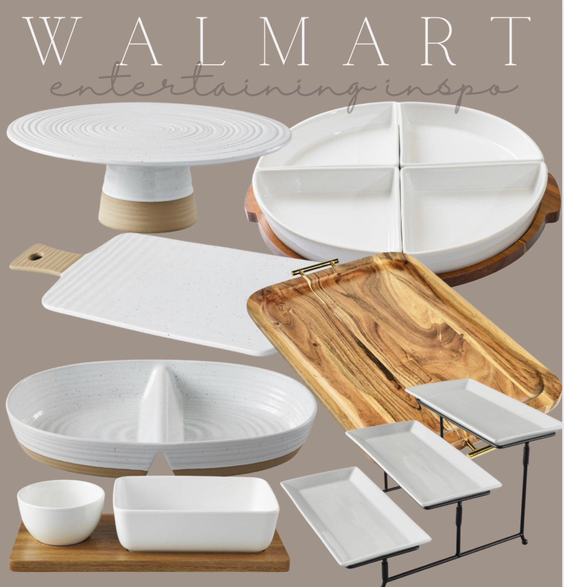 Entertaining Inspo #walmarthome 

charcuterie boards are trending and Walmart has so many great options to help display your desserts, cheeses and dips…
Perfect pieces for your parties and entertaining needs!!

#LTKparties #LTKhome