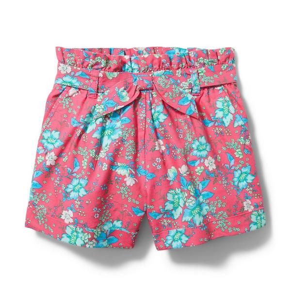 Floral Paperbag Waist Short | Janie and Jack