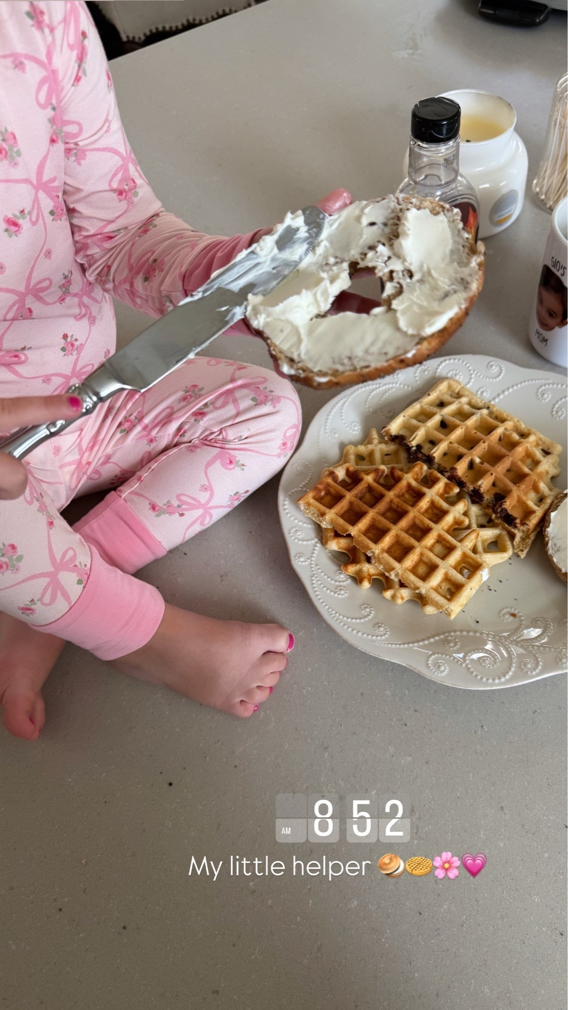 Mornings with my little helper 🌸🥯🧇 We just got these new pjs and they are so pretty!! I got the matching pair 💗

In my jammers, toddler pjs, kids pajamas, waffle maker, breakfast, personalized mug, home decor, candles

#LTKmomlife #LTKmorningroutine #LTKKids