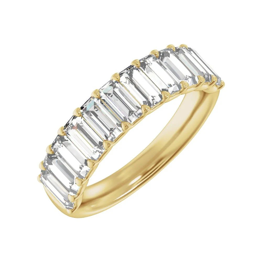 14K Straight Baguette Diamond Anniversary Band | Embark Fine Jewelry