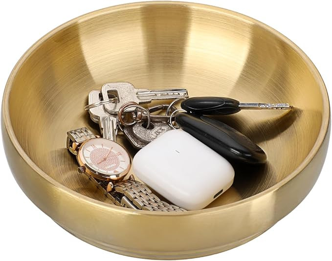 7.4 Inches Key Bowl for Entryway Table Decorative Bowl Key Dish for Organizing Tabletop Catch All... | Amazon (US)