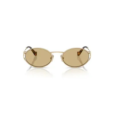 Miu Miu 54mm Gradient Oval Sunglasses in Gold at Nordstrom | Nordstrom