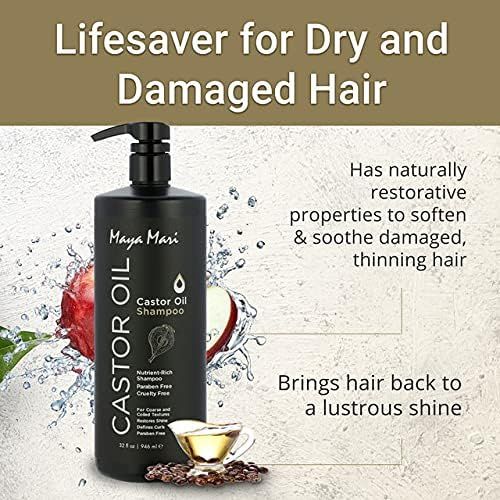 Maya Mari -  Castor Oil Shampoo for Women, Strengthening and Moisturizing Shampoo for Coarse, Textur | Amazon (US)