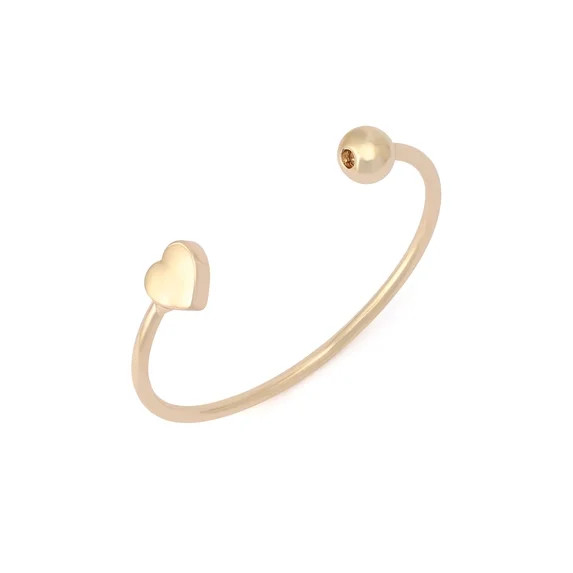 Madden NYC Women's Fashion Gold-Tone Heart Cuff Bracelet | Walmart (US)