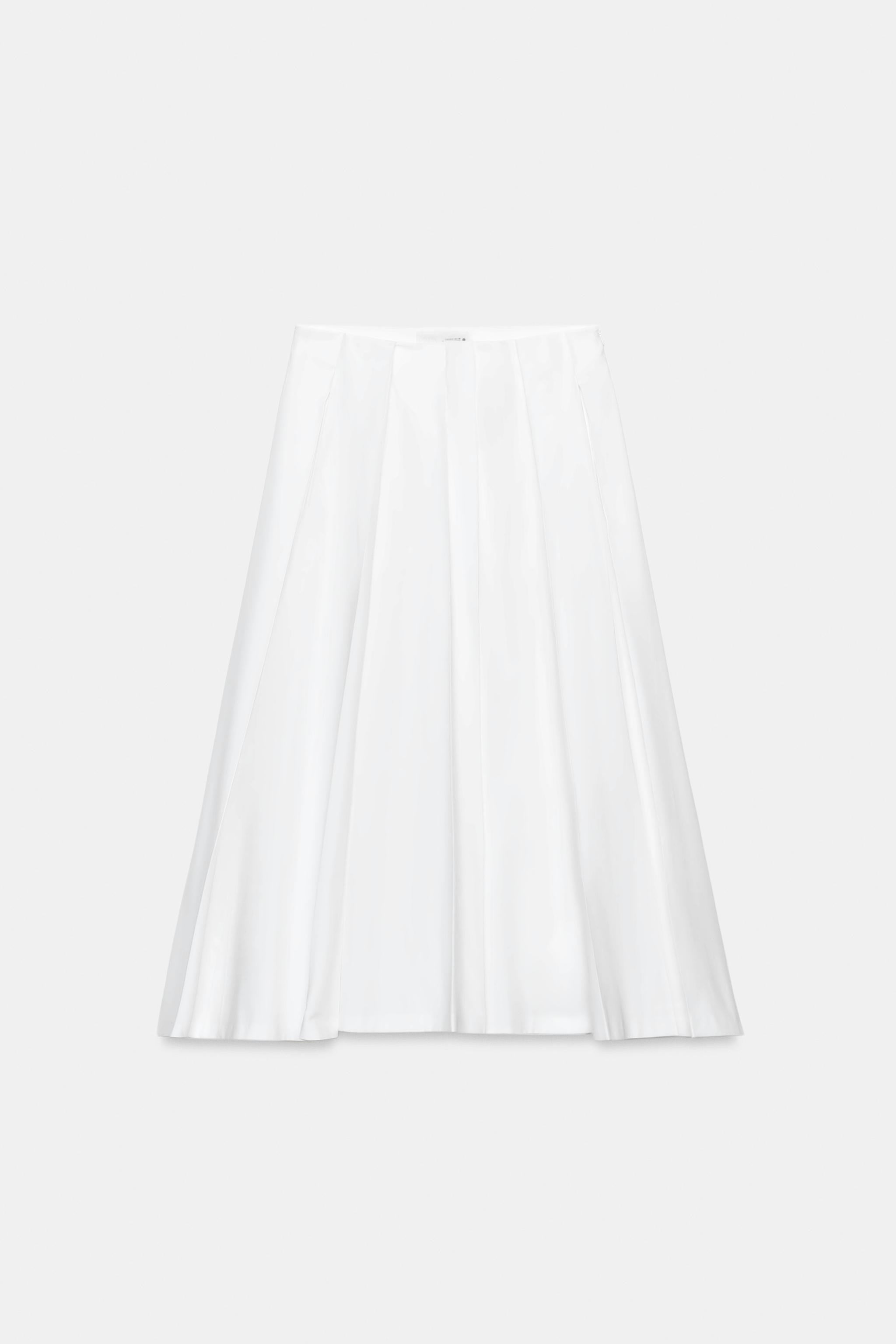 ZW COLLECTION LIMITED EDITION ASYMMETRIC POPLIN SKIRT | Zara US