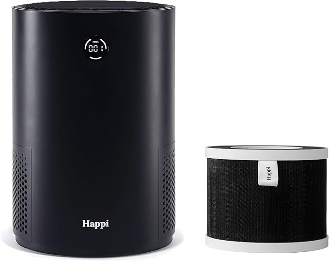 My Happi Air Purifier, True HEPA H13 Filter with UV & Active Carbon 5-in-1 Layers, LED Air Partic... | Amazon (US)