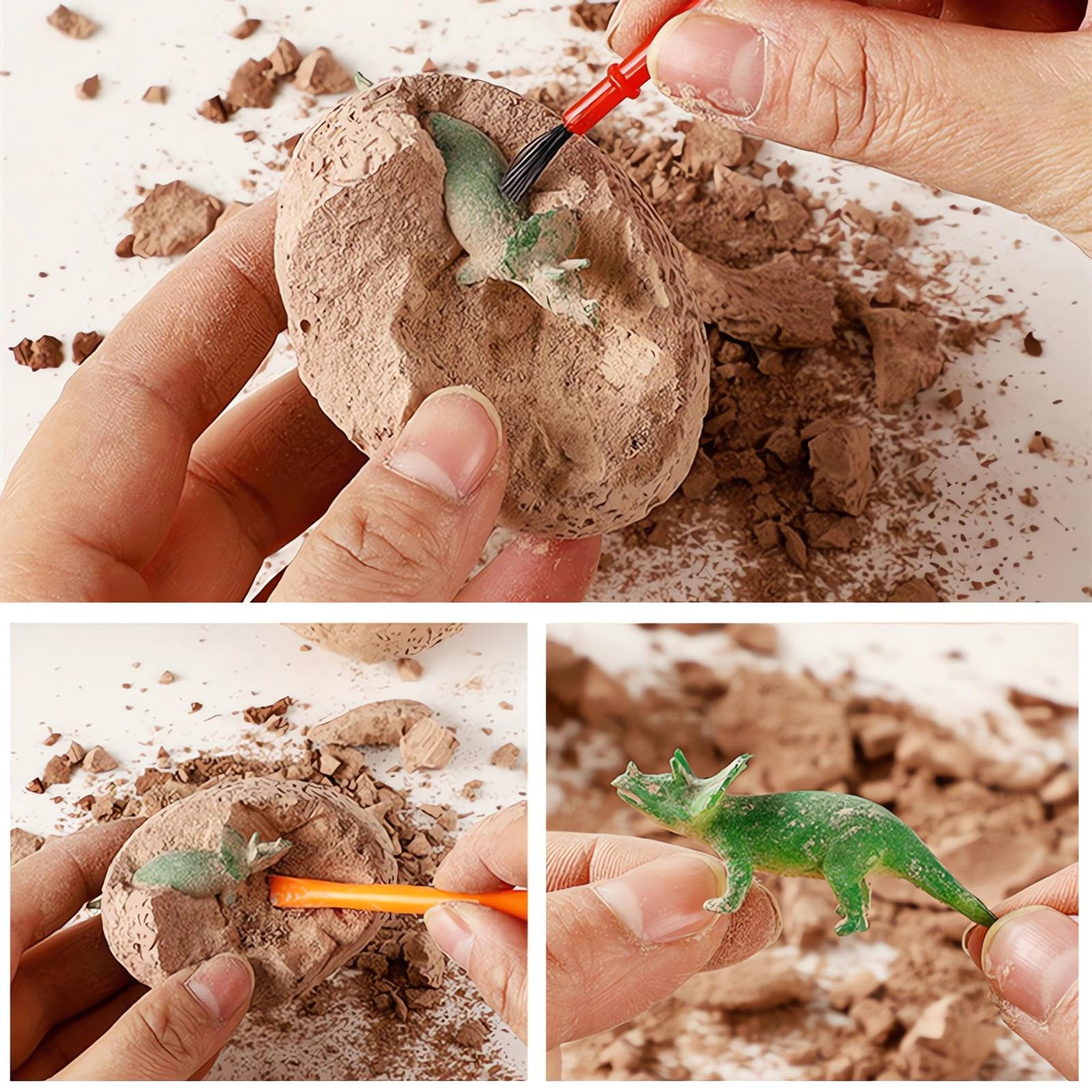 Dino Eggs Dig Kit, 12 Pack Dinosaur Eggs Excavation Science Experiments Kits for Kids 4-12, Easte... | Amazon (US)