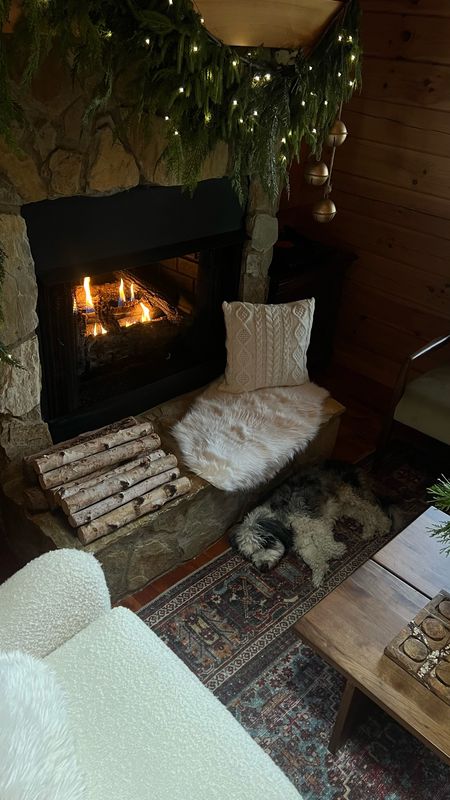 Cozy cabin mantle decor 🌲

#LTKHoliday #LTKhome