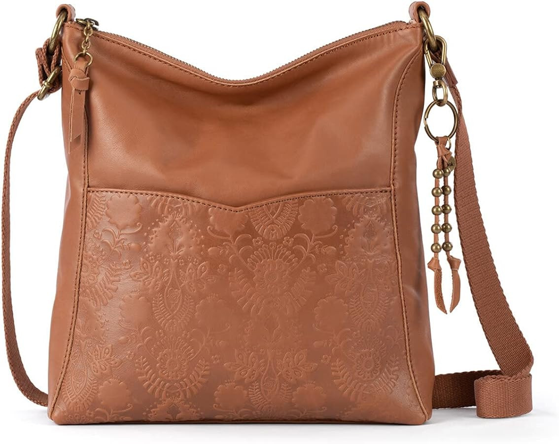 The Sak Lucia Leather Crossbody, Womens Everyday Purse, Zip Closure | Amazon (US)