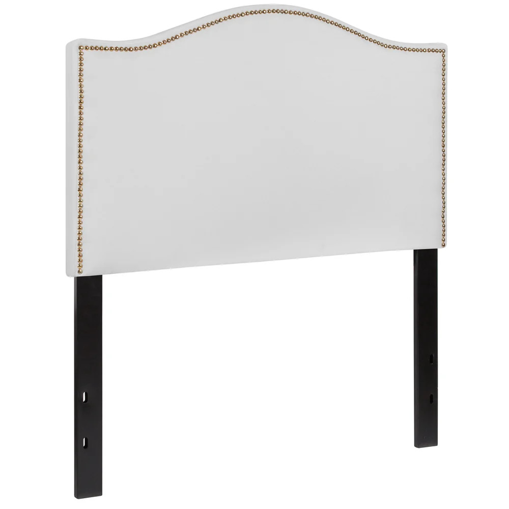 Nailhead Trim Headboard - Black / Twin - Dormify | Dormify