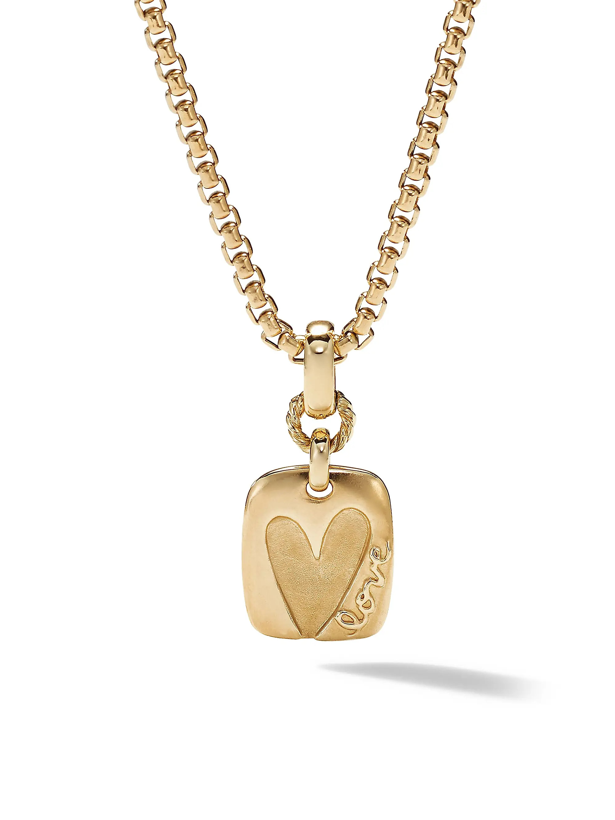 18K Yellow Gold Heart Amulet | Saks Fifth Avenue