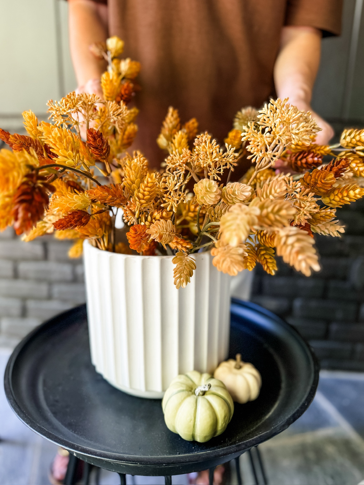 Fall Porch Reset! I’m so impressed with the quality of these faux stems! I’ll be able to use these for several years to come as well! 

#falldecor #frontporchdecor #fauxpumpkins #autumndecor #walmarthomefind 

#LTKFindsUnder50 #LTKSeasonal #LTKHome