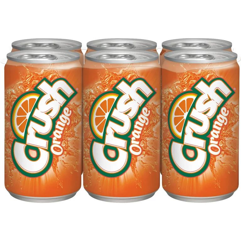 Crush Orange Soda, 7.5 fl oz cans, 6 pack | Walmart (US)