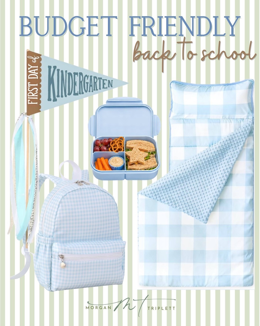 Back-to-school season is here, and I rounded up the sweetest budget-friendly finds that look so much more expensive than they are! 💙 From a classic gingham backpack to the cutest lunch box, nap mat, and first-day pennant, these are perfect for preschool, kindergarten, or elementary school. Timeless styles you’ll love seeing in those first-day photos without the designer price tag! 📚✏️🍎

#LTKKids #LTKBackToSchool #LTKFinds #ClassicKidsStyle #Grandmillennial #TimelessStyle #BudgetFinds #BackToSchool #Kindergarten #FirstDayOfSchool #BlueGingham #SchoolEssentials

#LTKSeasonal #LTKKids #LTKmomlife