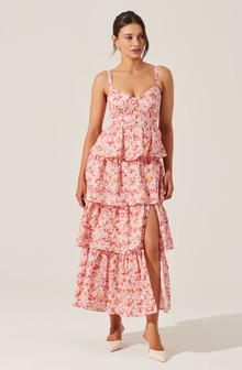 Midsummer Eyelet Tiered Maxi Dress | ASTR The Label (US)