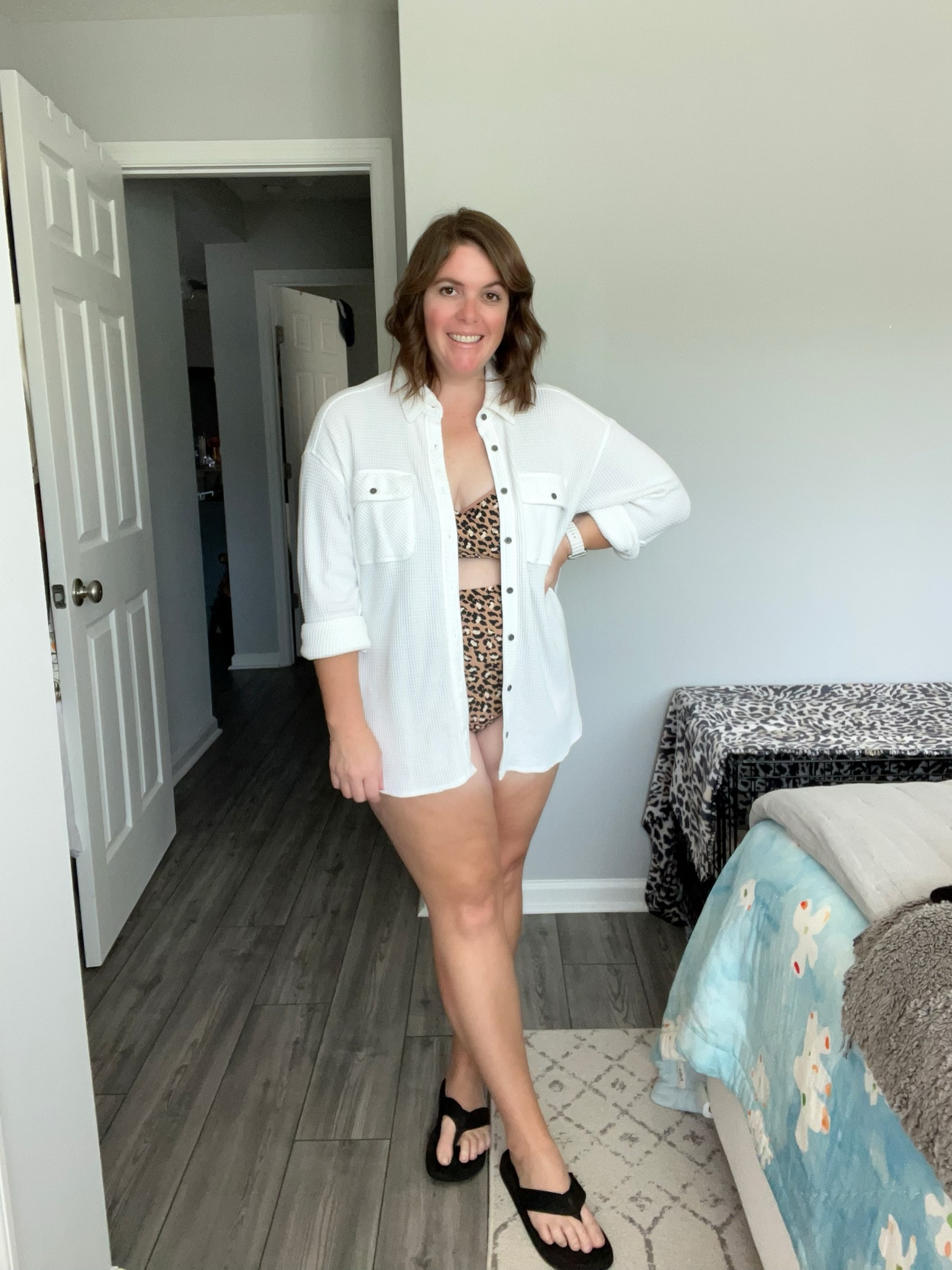 Spring break is coming, so bring on swimsuits and coverups! This swim and coverup are from Aerie and they are both part of the LTK Sale! Swim runs TTS and I would size down in the coverup! 

#LTKSale #LTKswim #LTKunder50