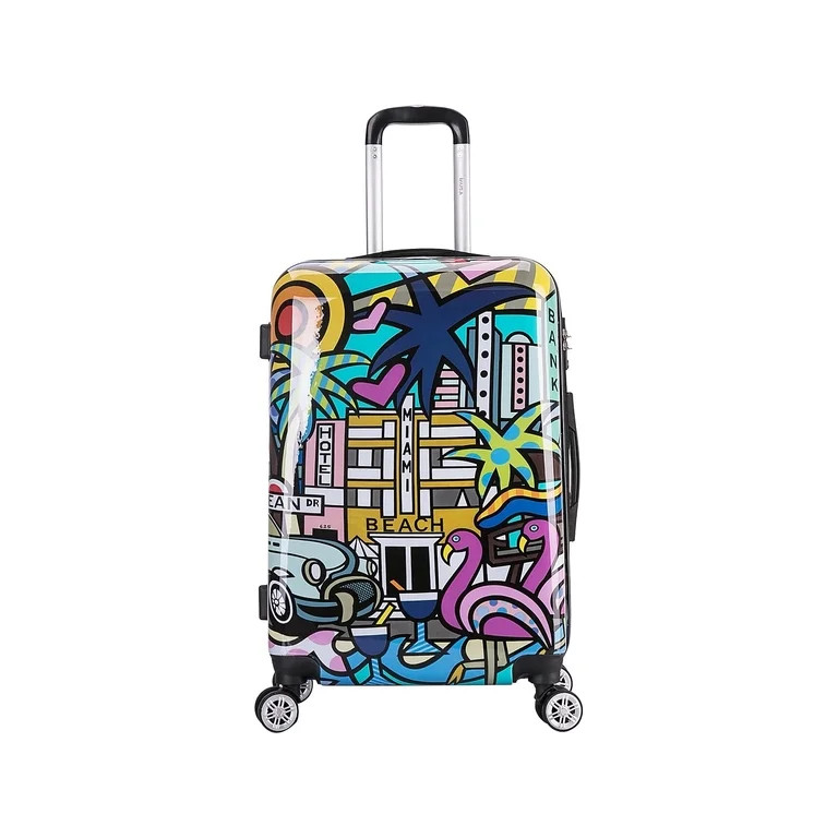 InUSA Prints PC/ABS Plastic 4-Wheel Spinner Luggage Miami (IUAPC00M-MIA) | Walmart (US)