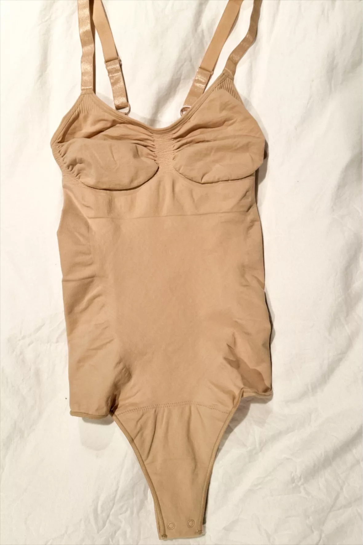 Women's Nude Shapewear Bodysuit With Adjustable Straps