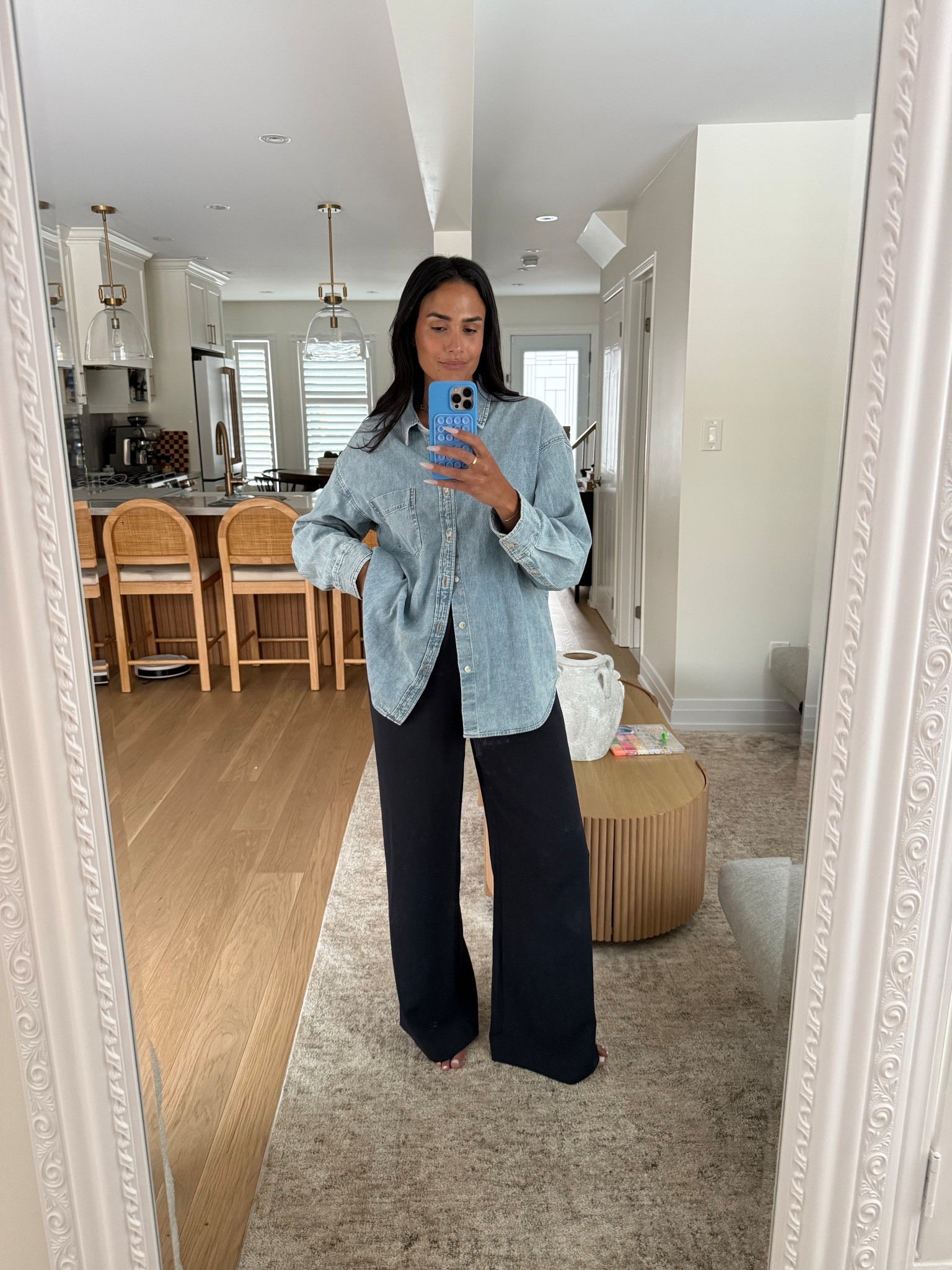 Medium top
Medium tall pants 

#LTKcanada #LTKstyletip