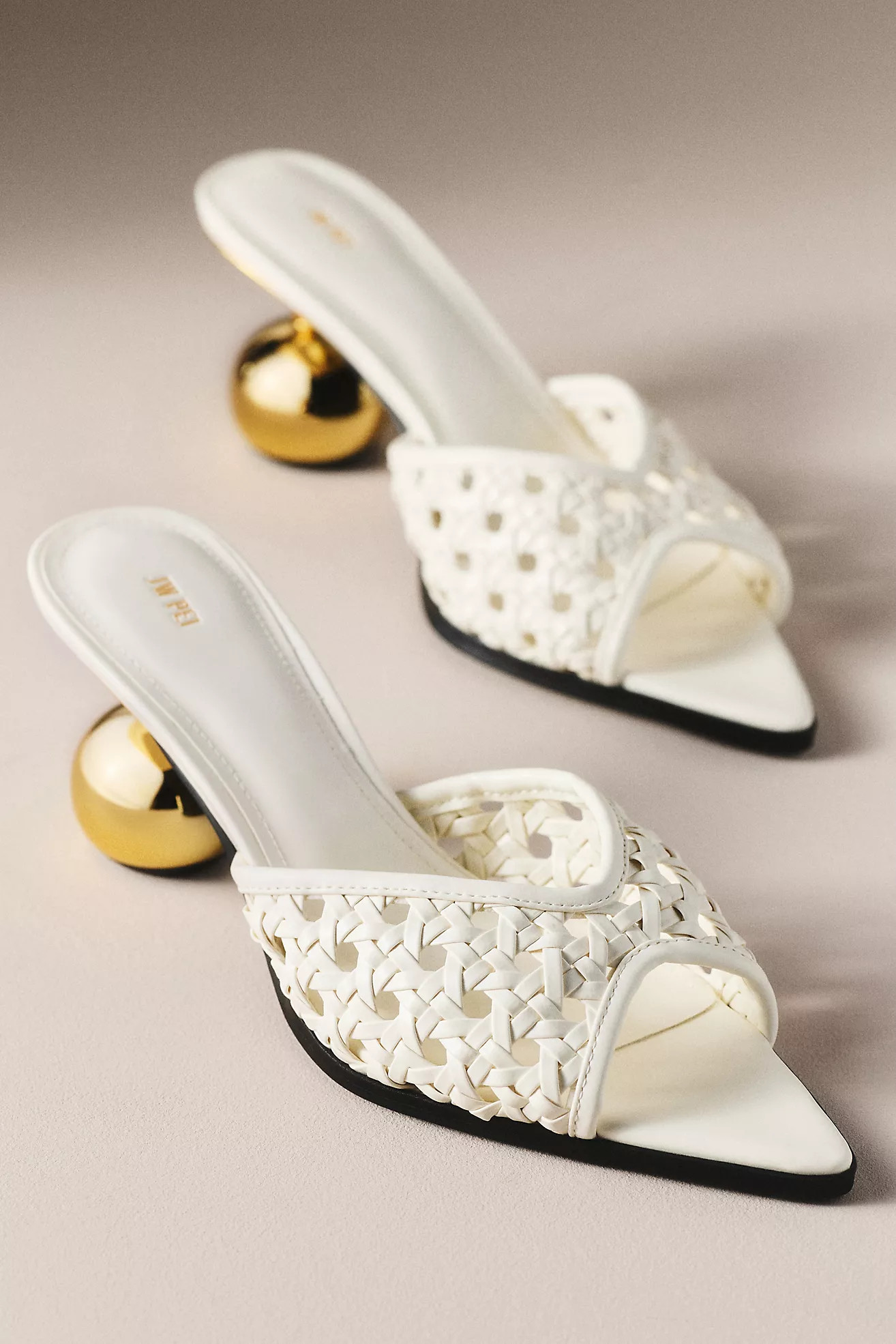 JW PEI Woven Sphere Heel Mules | Anthropologie (US)