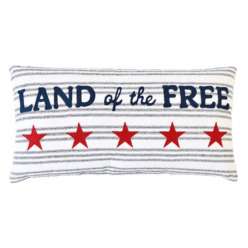 Shop all  Honeybloom




Homespun Land Of The Free Embroidered Throw Pillow, 14x26








	
		
... | At Home