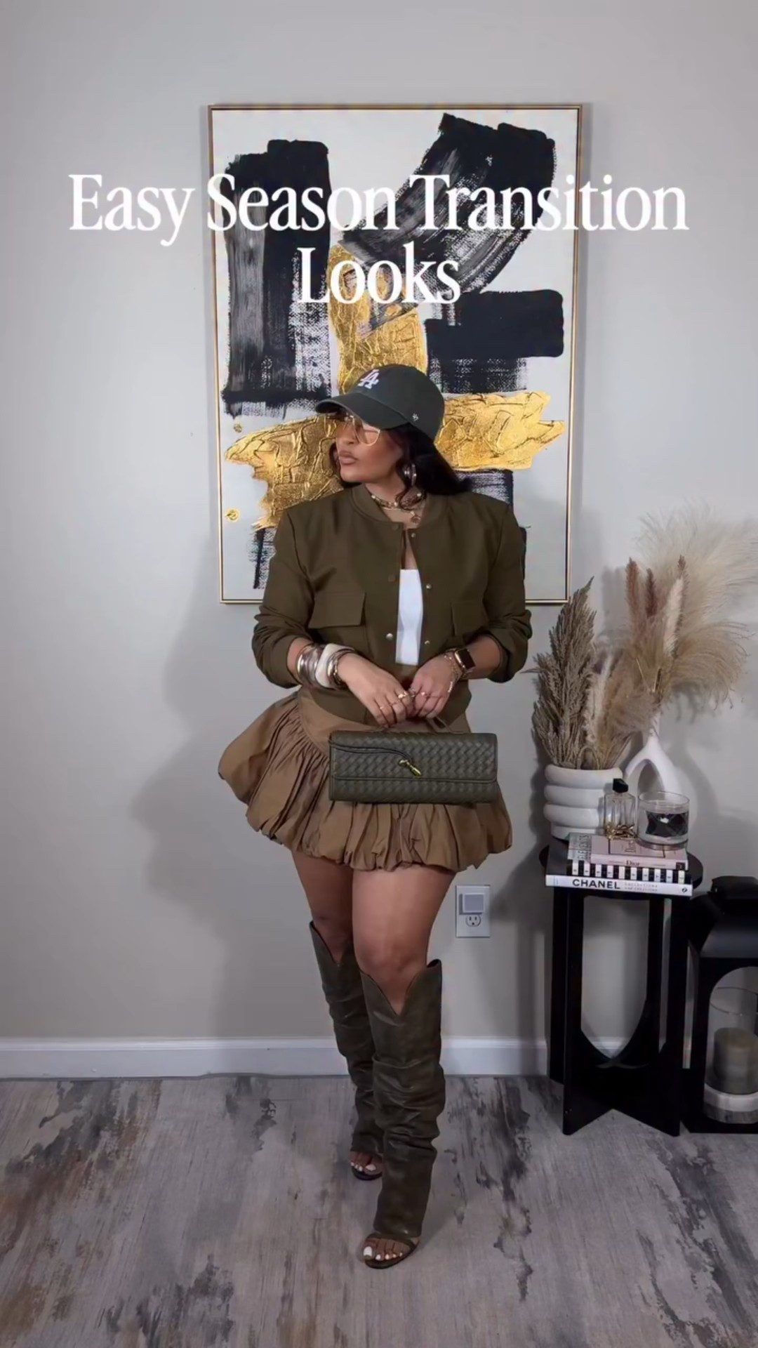 I’m gonna wear these olive heels into theeeeee ground! Same base. Three neutral looks. Paired this khaki skirt with three different neutral jackets for my girls that like an elevated casual look with options! Which is your fav? I’m leaning towards olive pairing…like usual 🫶🏽 *My beige boots are sold out. Linking alternatives🫶🏽
Jackets: All small
Everything else: Medium 



#LTKgrwm #LTKSeasonal #LTKootd