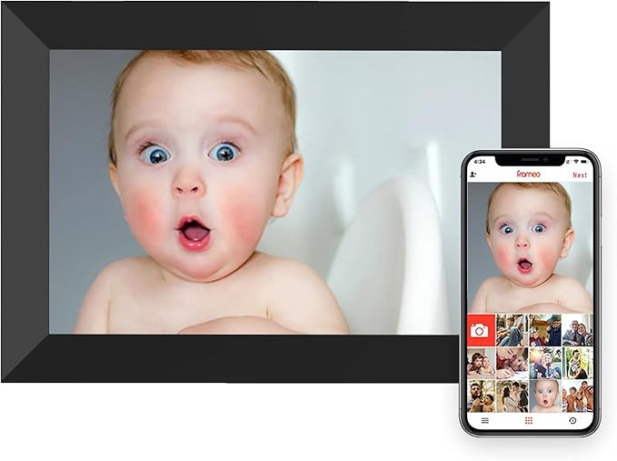 Frameo Digital Photo Frame 10.1 Inch WiFi Digital Picture Frame with 16GB Storage, IPS Touch Scre... | Amazon (US)