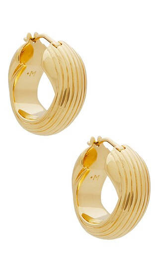X Lucy Williams Chunky Entwined Hoops in Gold | Revolve Clothing (Global)