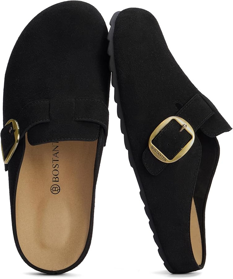 BOSTANTEN Clogs for Women Suede Mules with Arch Support Slip On Potato Shoes Versatile for Home a... | Amazon (US)