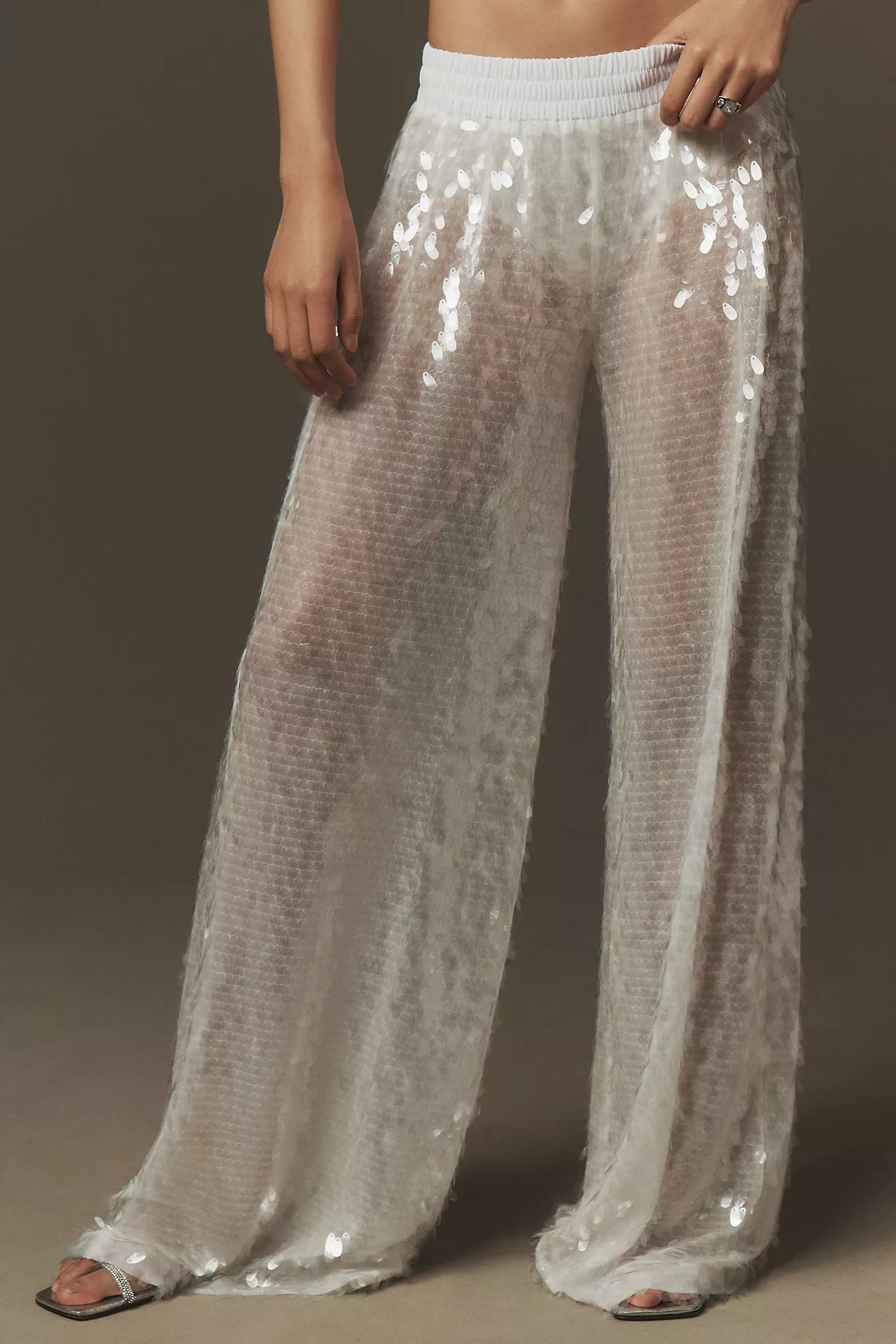 Norma Kamali Boyfriend Sequin PantsNorma KamaliWrite a Review Reviews$325.00Color: WHITEFitStanda... | Anthropologie (US)