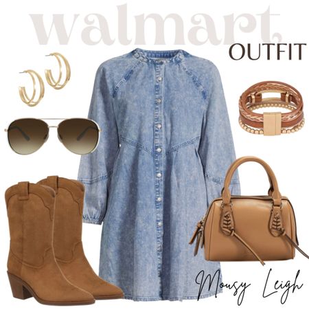 Walmart style! Mini Denim dress, boots, sunglasses, gold earrings, stacked bracelets, and handbag! 

walmart, walmart finds, walmart find, walmart fall, found it at walmart, walmart style, walmart fashion, walmart outfit, walmart look, outfit, ootd, inpso, bag, tote, backpack, belt bag, shoulder bag, hand bag, tote bag, oversized bag, mini bag, jewelry, earrings, gold earrings, bracelets, stacked bracelets, sunglasses, fall, fall style, fall outfit, fall outfit idea, fall outfit inspo, fall outfit inspiration, fall look, fall fashions fall tops, fall shirts, flannel, hooded flannel, crew sweaters, sweaters, long sleeves, pullovers, boots, fall boots, winter boots, fall shoes, winter shoes, fall, winter, fall shoe style, winter shoe style, cowboy boots, tiered dress, flutter sleeve dress, dress, casual dress, fitted dress, styled dress, summer dress, spring dress, 

#LTKshoecrush #LTKstyletip #LTKFind