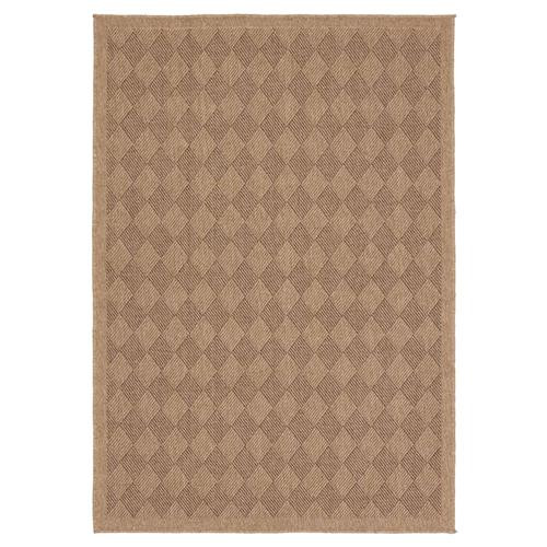 Jaipur Living Amanar Regency Brown Diamond Patterned Outdoor Rug - 4'x6' | Kathy Kuo Home