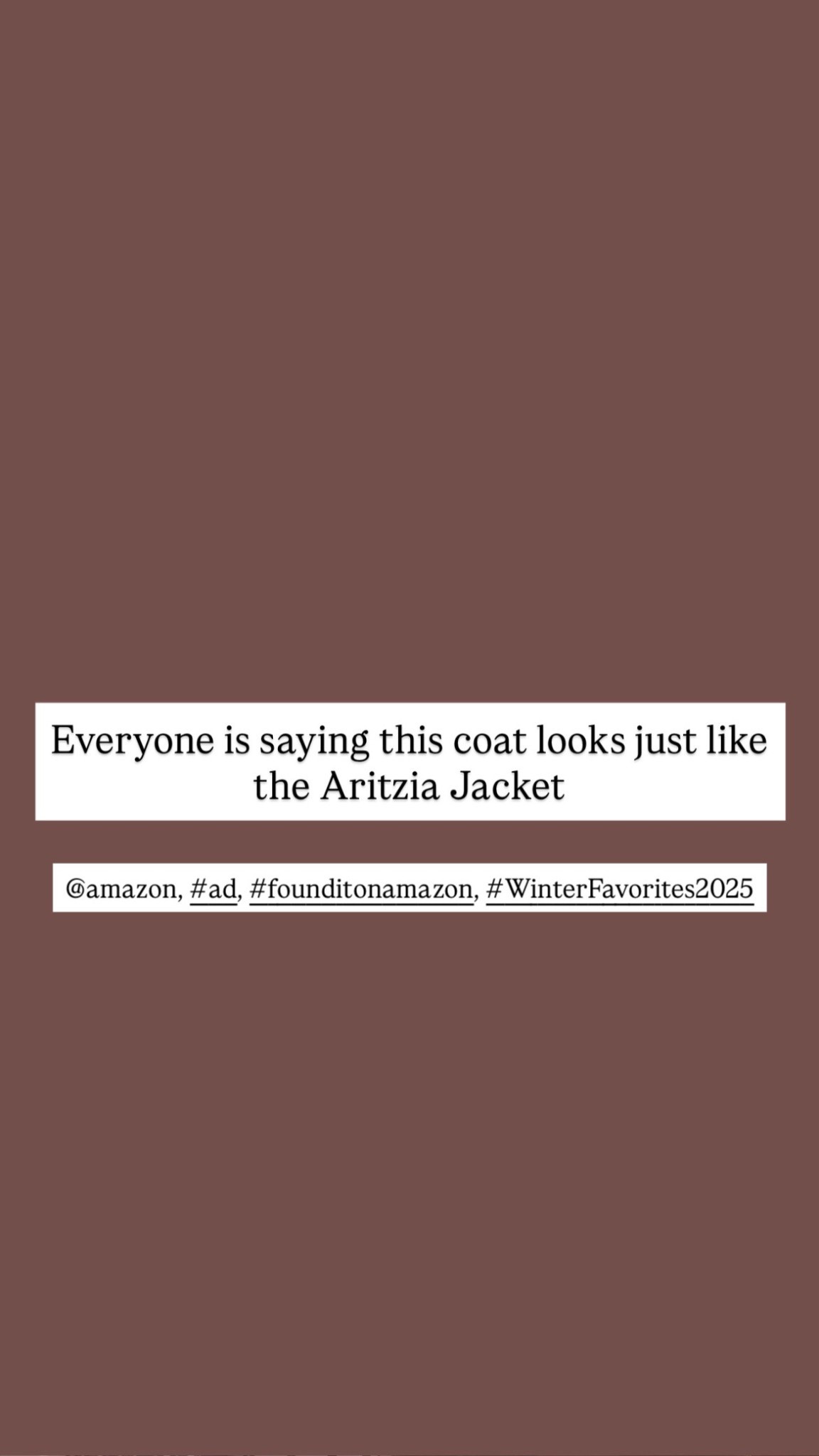 Everyone is saying this coat looks just like the Aritzia jacket! 🚨 @amazon, #ad, #founditonamazon, #WinterFavorites2025

#LTKHoliday #LTKSeasonal #LTKootd